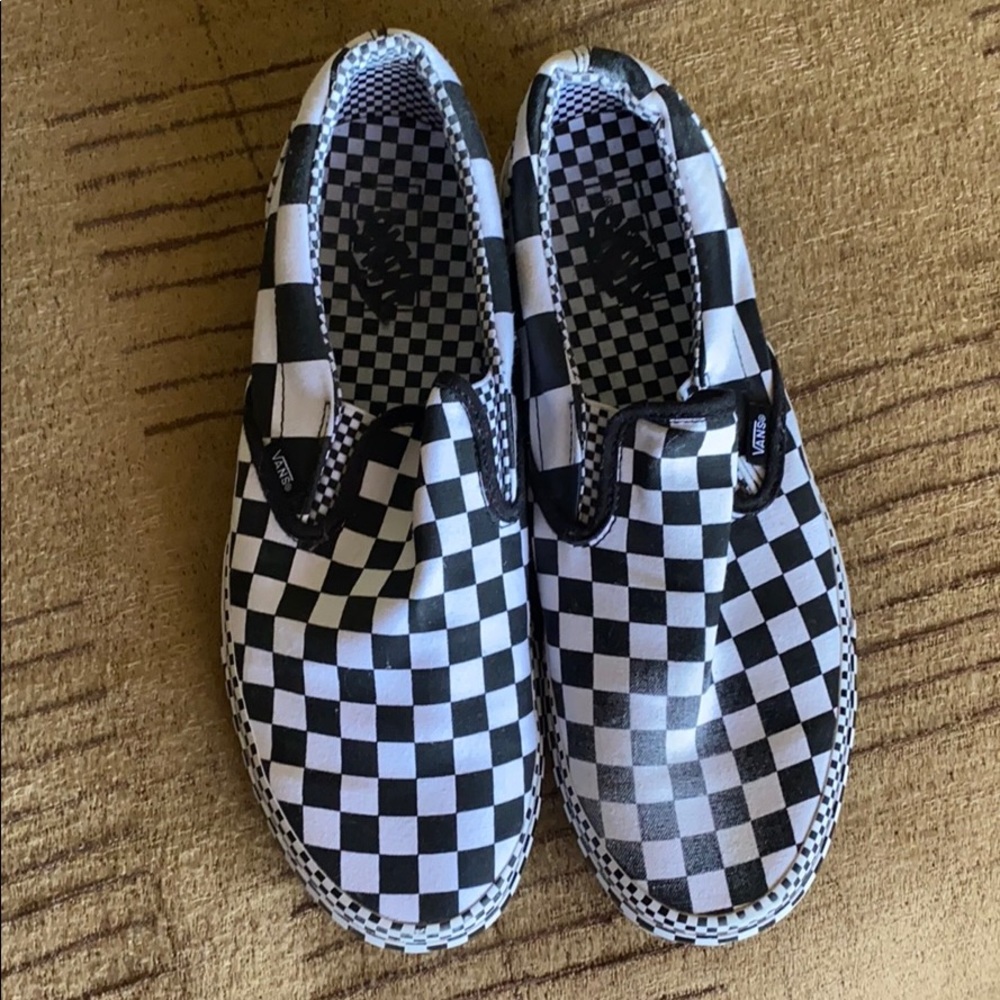 Vans checkered shoes